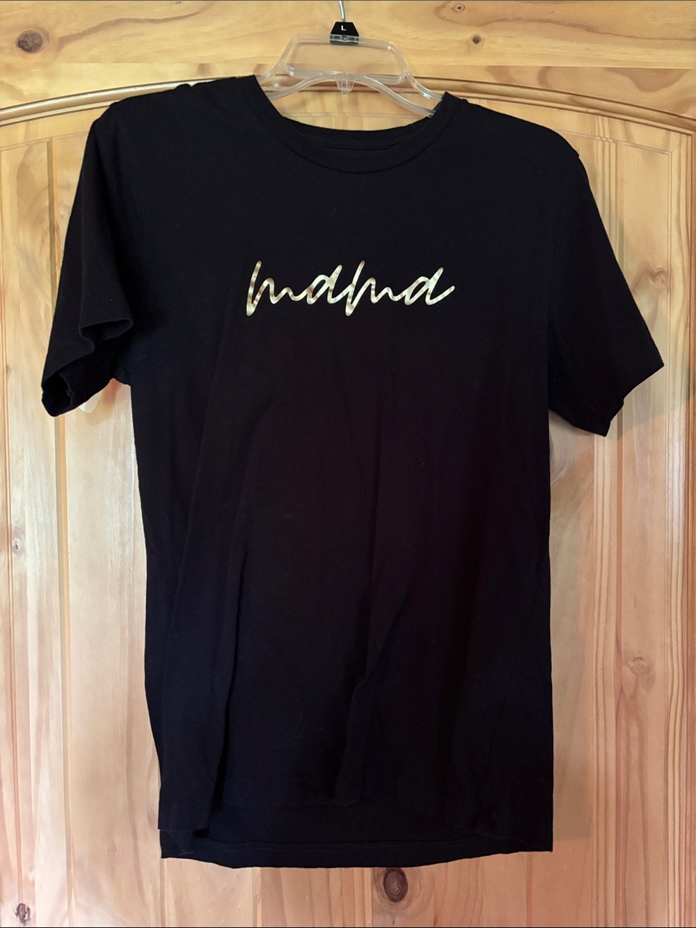 Mama Graphic Tee with Metallic Script